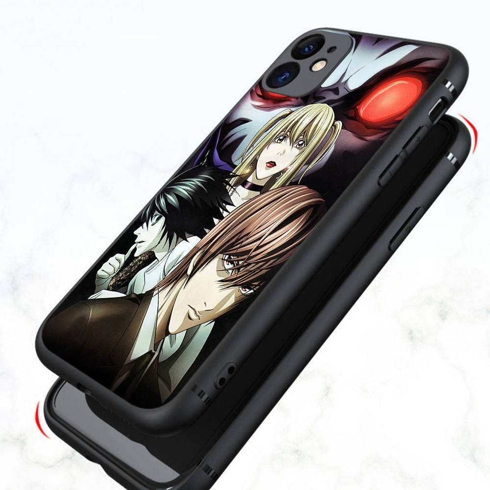 Чехол DT21 Death Note для OPPO Reno 8 6 5 4 Pro Find X3 A17 A31 A38 A40 A53 A54 A55 A74 A76 A78 A77 A80 A94 A95 A96 Lite черный мягкий чехол