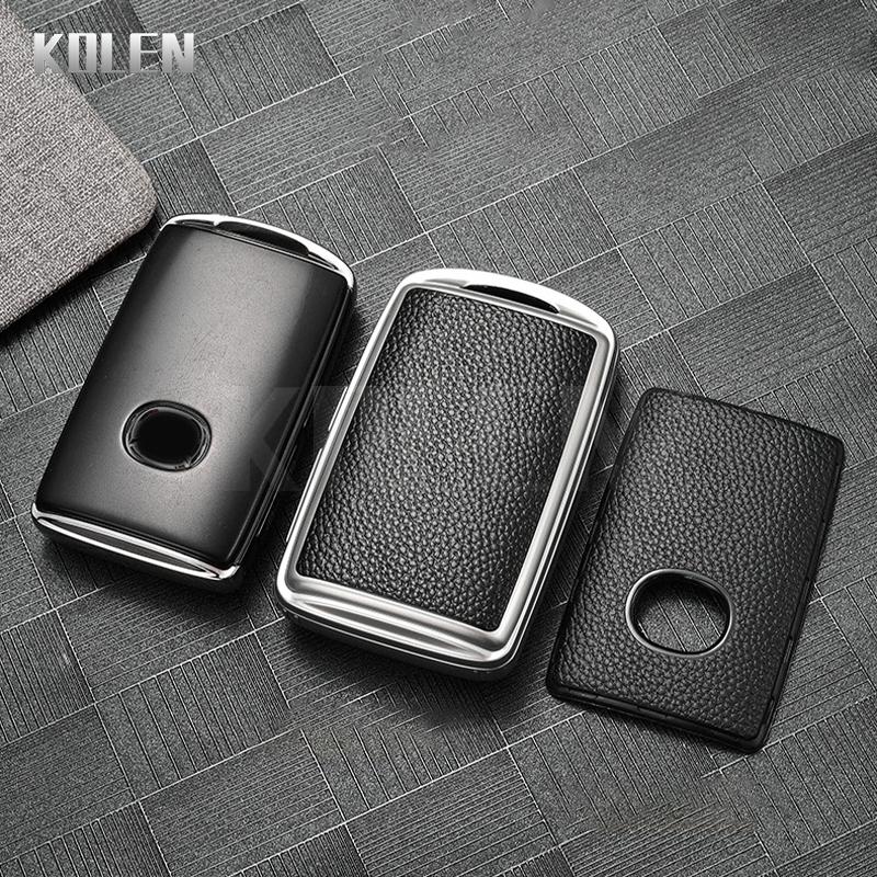 TPU Leather Type Car Smart Key Case Cover For Mazda Alexa CX-30 CX-3 CX-5 CX-7 CX-9 CX-4 3 Button Protector Shell Accessories