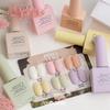 Spring Pastel Mood Edition Gel Nail Polish 6 Color Set K-Beauty, Premium Gel Nail Brand