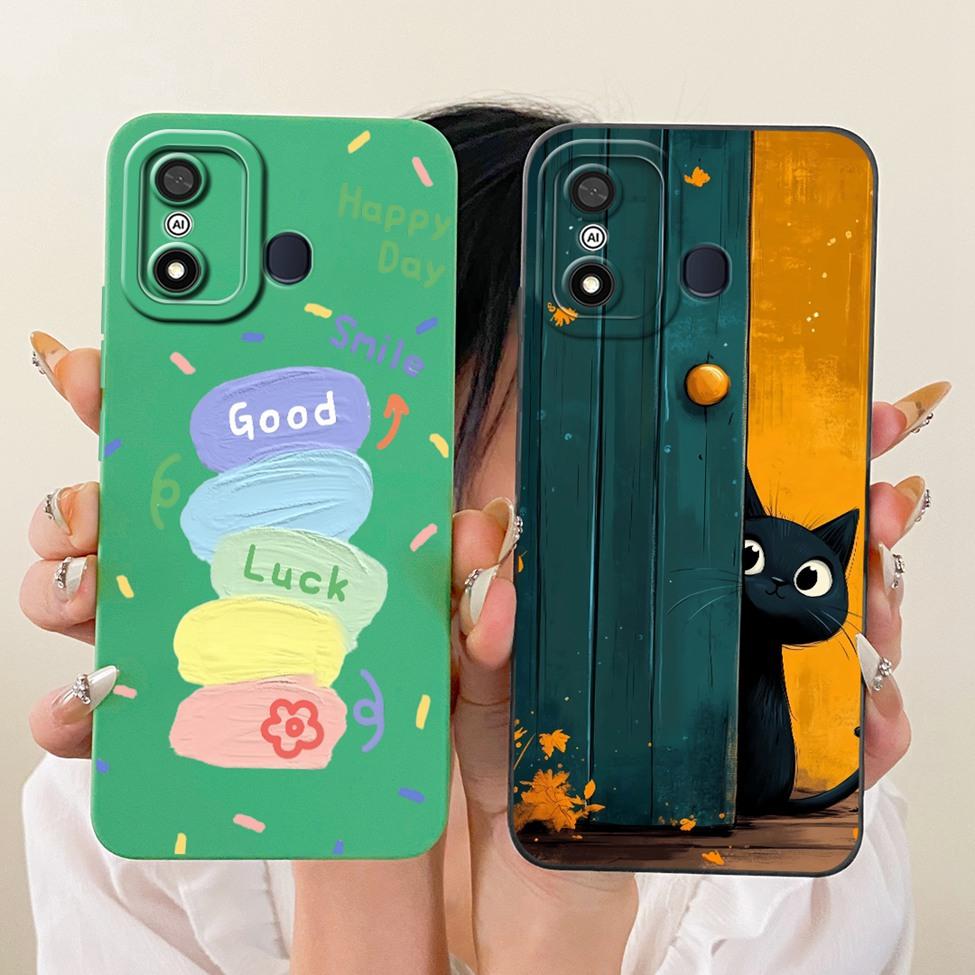 For ITEL A27 Case A551L Silicone Luxury Fashion Cool Kawaii Cute Painted Bumper Cover For ITELA27 ITEL A 27 Casing