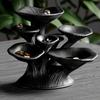 Black Mushroom Jewelry Stand 3D Printed 7-Tier Jewelry Holder Desktop Earring Tree for Rings Necklaces Bracelets Keys Storage Vanity Decor