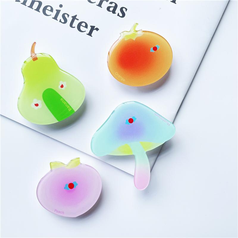 Custom Acrylic Phone Socket Cartoon Charm Phone Grip UV Print Epoxy Acrylic Phone Holder Griptok for Gifts