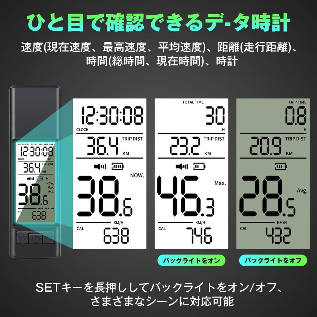 Multifunctional Bicycle Rechargeable 2600mAh Road Bike Powerful and CatEye Cycle Computer with Battery Level LED High IPX5 Easy Can Also Be Used As a