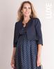 Jacket Maternity Peplum Jacket KATHERINA Navy [Serafin] Women's
