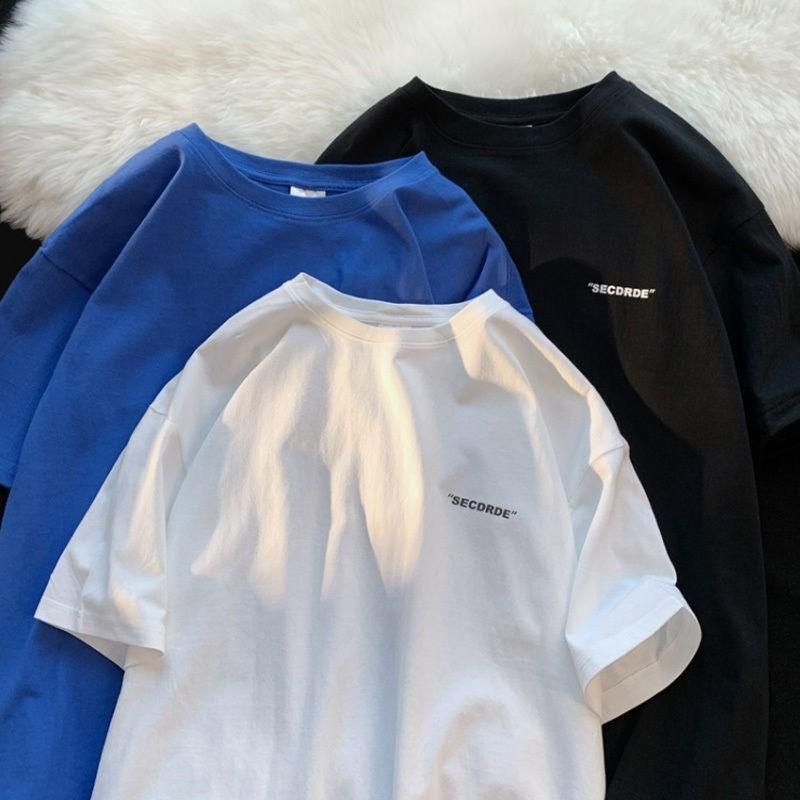 Летние мужские футболки Хлопковая футболка с коротким рукавом Удобная ткань Спортивная одежда