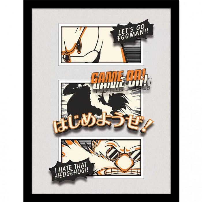 Sonic The Hedgehog Игровой постер в рамке Breakout