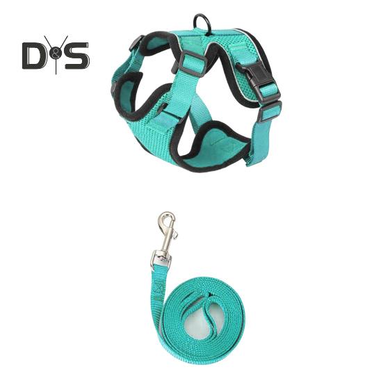 Кошачья шлейка и поводок для прогулок, регулируемый, устойчивый к побегу, жилет для котят, шлейка со светоотражающими полосками для котят средних и больших размеров