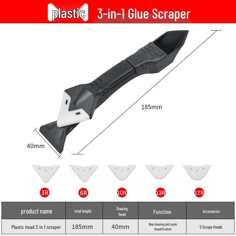 Multifunctional Silicone Scraper and Caulking Tool