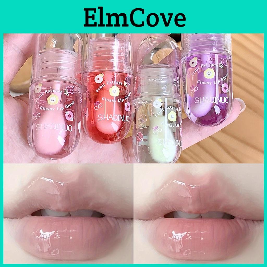 Transparent Moisturizing Lip Oil Fruit Jelly Water Light Lip Gloss Sexy Clear Lips Tint Plumping Lip Care Makeup