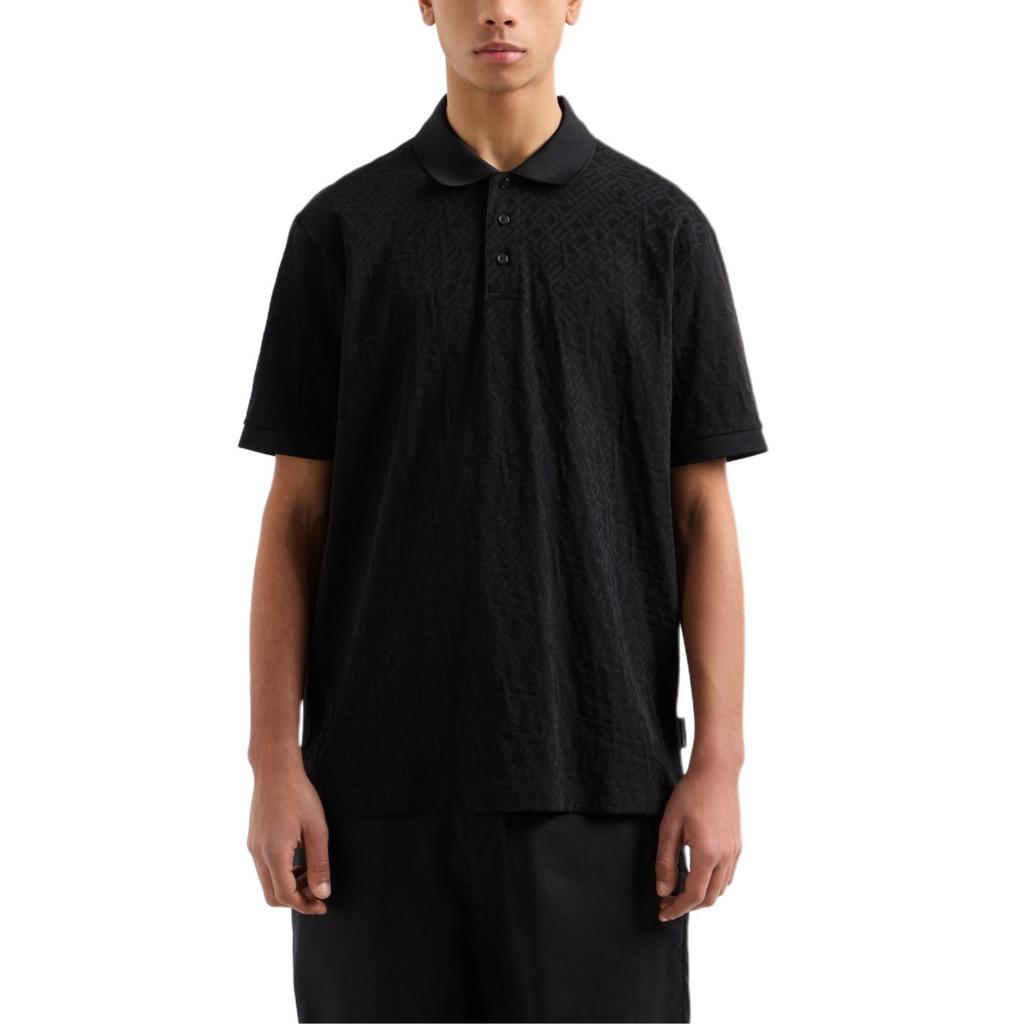 ARMANI EXCHANGEAE SS25 Polo Shirt Men's Black XM000477-AF10337-FC013