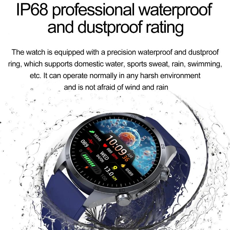 2025 НОВЫЕ Умные часы с пульсовой терапией Экран из сапфирового стекла ЭКГ+ФПГ Кровяные жиры Мочевая кислота BT Звонок Спортивные часы для здоровья для Huawei