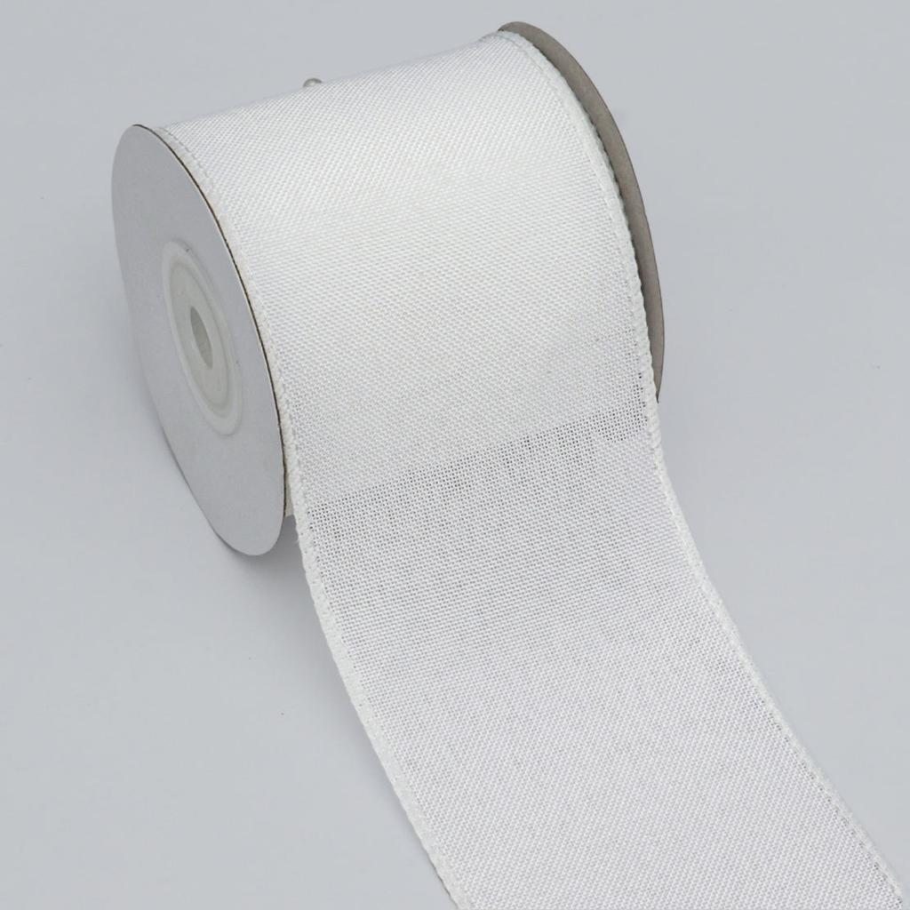 Decorative Romantic and Cozy Solid Color Christmas Day Decoration Ribbon Plaid Ribbon Imitation Hemp Ribbon Wire Edge Imitation Hemp Woven Ribbon