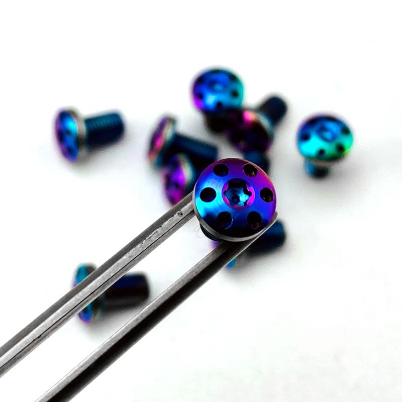 4 шт. Новые индивидуальные винты для рукояток 1911 из нержавеющей стали с ЧПУ T8, винт для сливы 1911, обожженный синий гвоздь для рукоятки