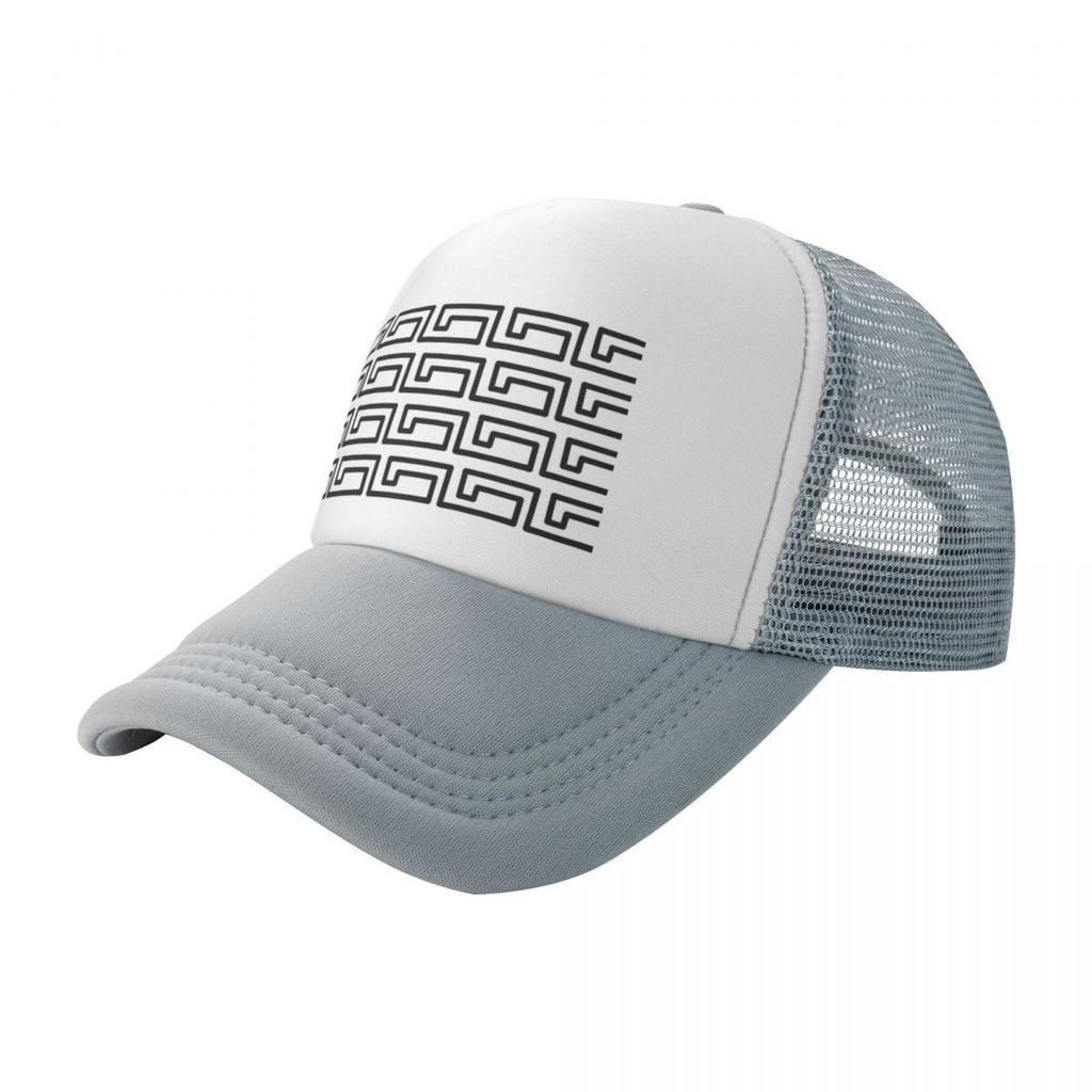 Greek Key Pattern Design Baseball Cap Golf Wear Trucker party Hat Girl Mens