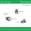 Трапециевидная сжатая пружина в форме пагоды из нержавеющей стали для батареи