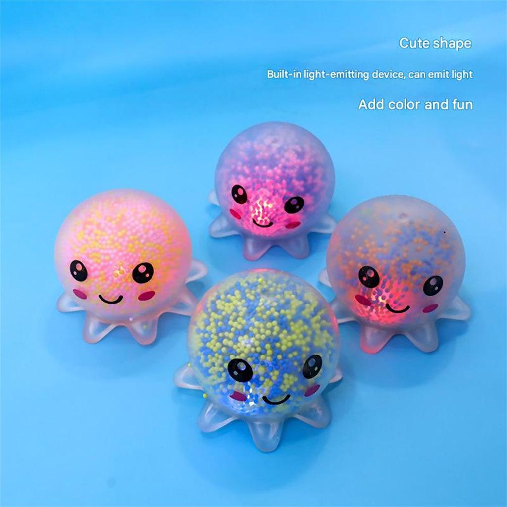 2 штуки светящихся декомпрессионных зажимных музыкальных вентиляционных TPR-игрушек для взрослых, декомпрессионных детских игрушек, случайные цвета