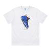 GUIDER Hardaway Blue Spray Кроссовки Футболка с принтом Мужской Модный Бренд FOAMPOSITE Баскетбол Чистый Хлопок Свободный Короткий Рукав
