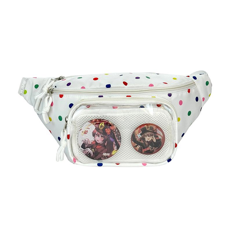 Женская сумка через плечо Прозрачная нагрудная сумка с принтом Студенческая сумка через плечо