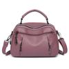 New Retro Washed Leather Bag for Middle Aged Women's Mom's Bag, One Shoulder Handheld Crossbody Women's Bag