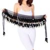 For Thailand/India/Arab Sequins Show Costumes Belly Dance Belt Waist Chain Hip Scarf Dancer Skirt