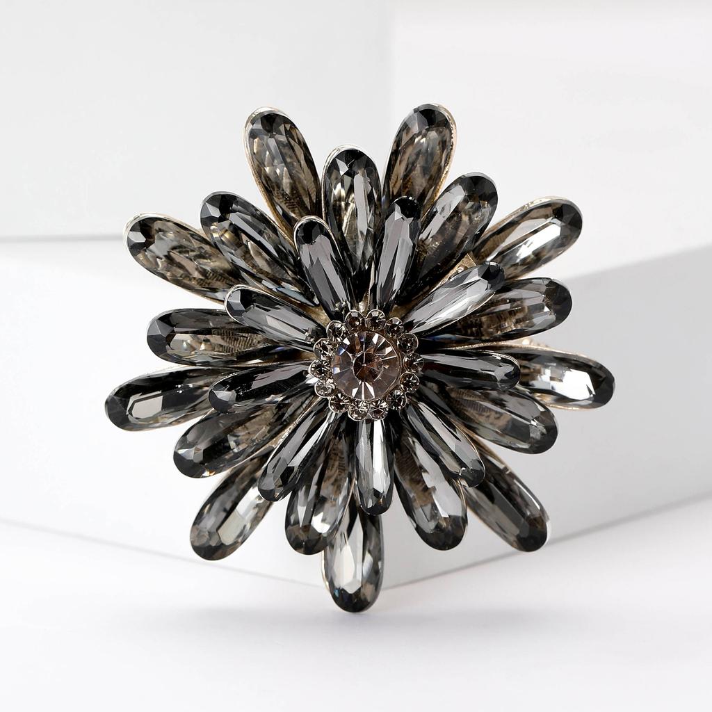 Rhinestones Sunflower Sunflower Brooch Plant Flower Pin Ladies Dress Suit Brooch Ornament Gift