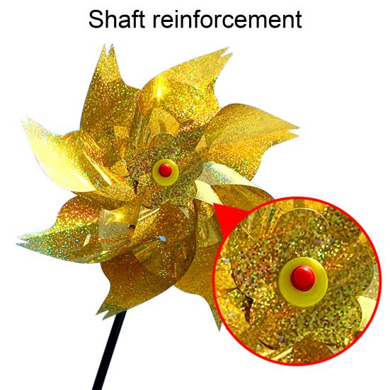 5 шт., блестящие светоотражающие вертушки для домашних животных, отпугиватель птиц, блестящая вертушка, ветряная мельница для сада