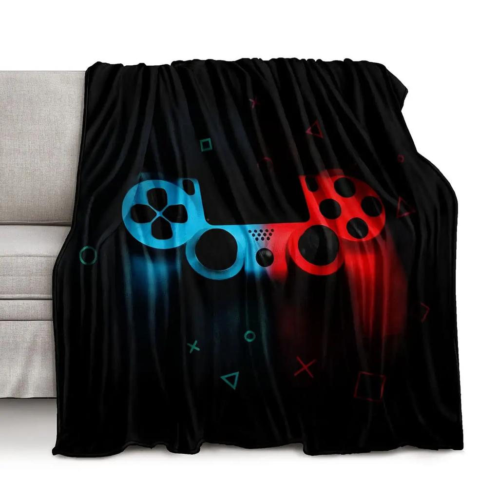 Плед для геймпада, классный игровой подарок для мальчиков, плед для игрового контроллера, мягкий фланелевый плед для дивана для детей.