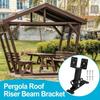 Adjustable Terrace Riser Beam Frame Kit Saddle Shaped Canopy Support Frame  Roof Installation