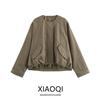 Fashion Style 2024 Autumn New Female Loose Pilot Jacket Round Neck Wind-Breaker Outwear 06717916500