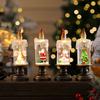 New Christmas Decorative Candle Light with Snowfall Effect - Creative Snowflake Night Light Practical Christmas Gift