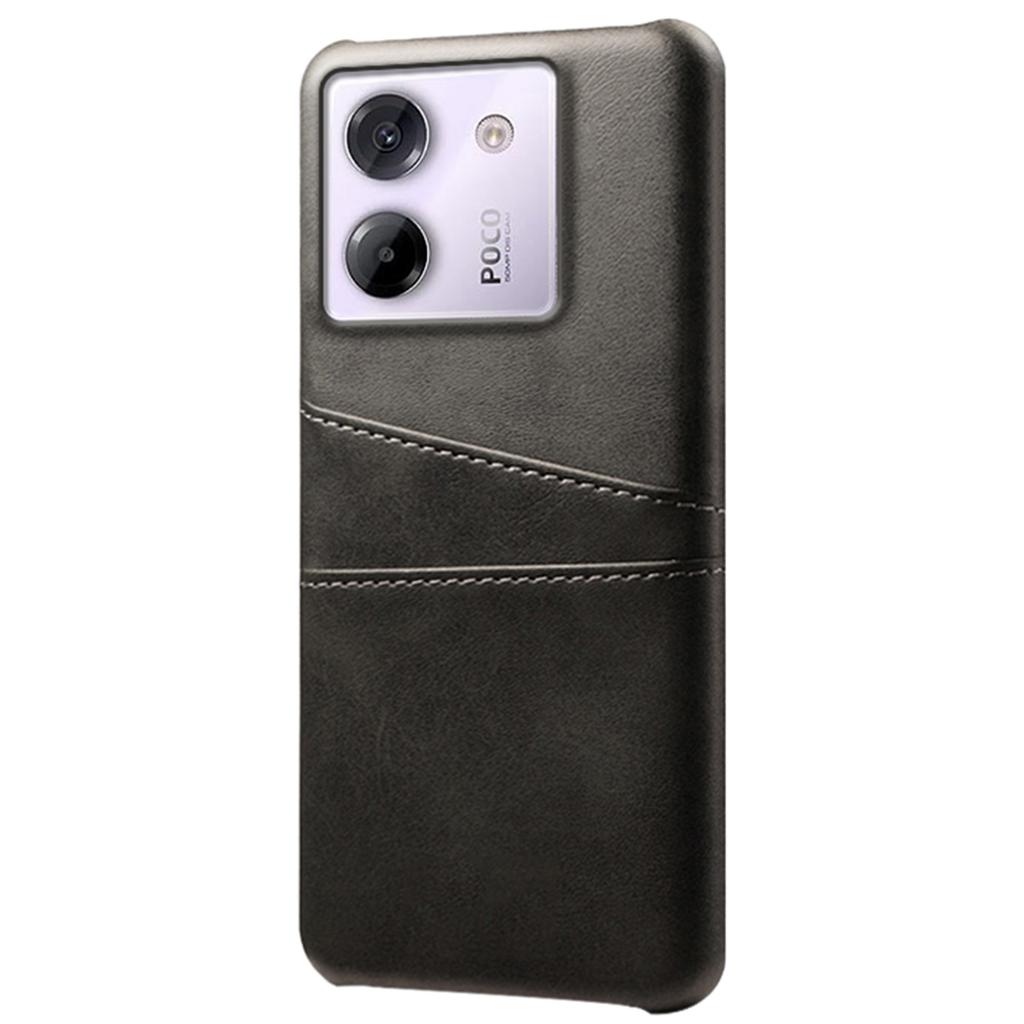 For Xiaomi Poco M7 Pro 5G Case Dual Card Slots PU Leather + Hard PC Phone Cover
