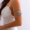 Silver Metal Arm Chain Bohemian Style Cuff Bangles Cute Exaggerated Bracelet  Girls