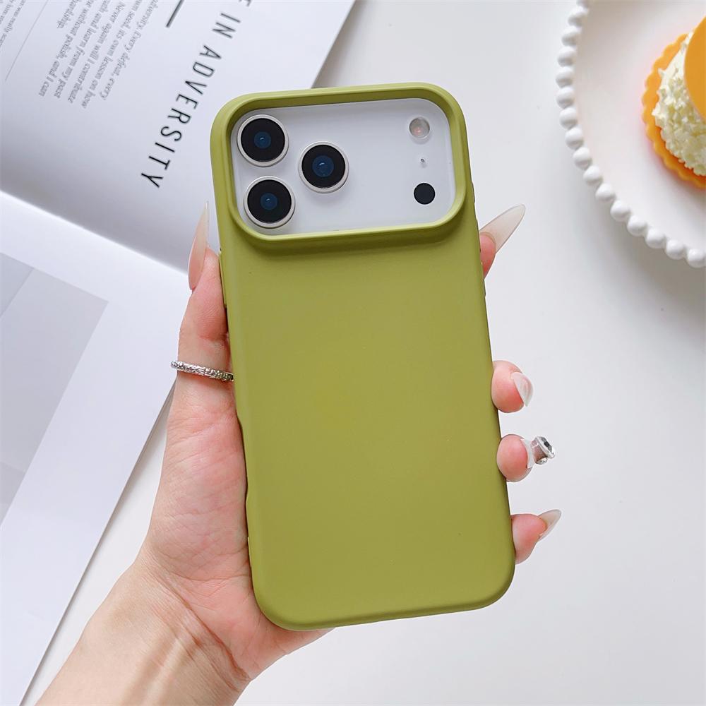 Матовый Чехол Конфетного Цвета для iPhone 17 Air 16 16E 15 Pro Max Жидкий Силикон Ударопрочный Защитный Ощущение Кожи Прочный Чехол