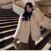 Imitation Fur Jacket Women's Medium and Long Winter Fashion Large Size Loose and Thickened Imitation Fox Fur Coat Fashion