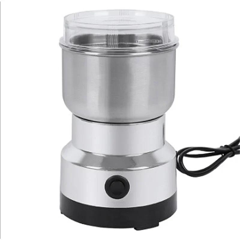 Food Coffee Grinder Electric Portabl Household Pepper Legumes Bean Grinding Machine Stainless Kitchen Grain Chopper Tool