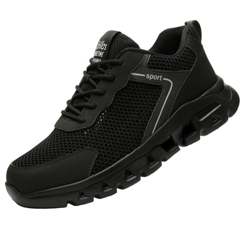 Летняя рабочая обувь, мужская легкая дышащая защитная обувь, устойчивая к ударам обувь со стальным носком, рабочие летние кроссовки с защитой от проколов, рабочие ботинки