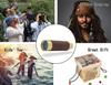 Laupha Pirate Vintage Cosplay Pirates of the with Compass for Outdoor Survival Telescope, Monocular, 25x30mm, Extendable, Compact, Portable, Kids'
