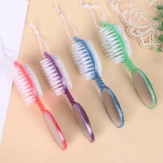 Терка для ног 4-в-1 из нержавеющей стали, доска для пилинга стоп с пемзой, щеткой и наждачной бумагой, инструмент для удаления мозолей и омертвевшей кожи