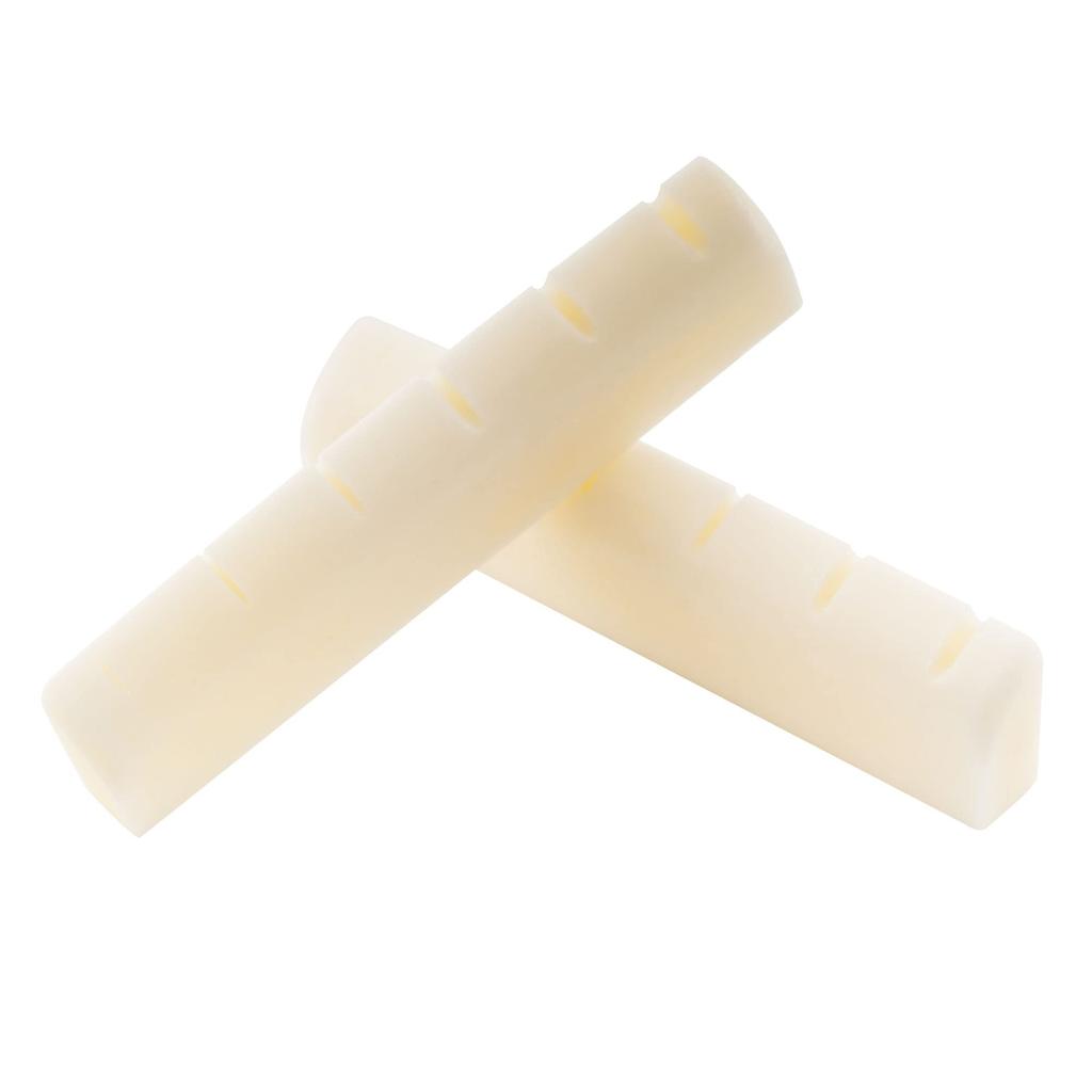 Musiclily Pro 44mm String Groove Beef Bone Nut Bone Nut G Type LP for Les Paul Electric Guitar 44.07x4.98x9.30mm