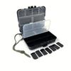 Portable Hanging Rope Fishing Parts Storage Box, Multi-Compartment Classified Organizer for Fishing Gear & Accessories