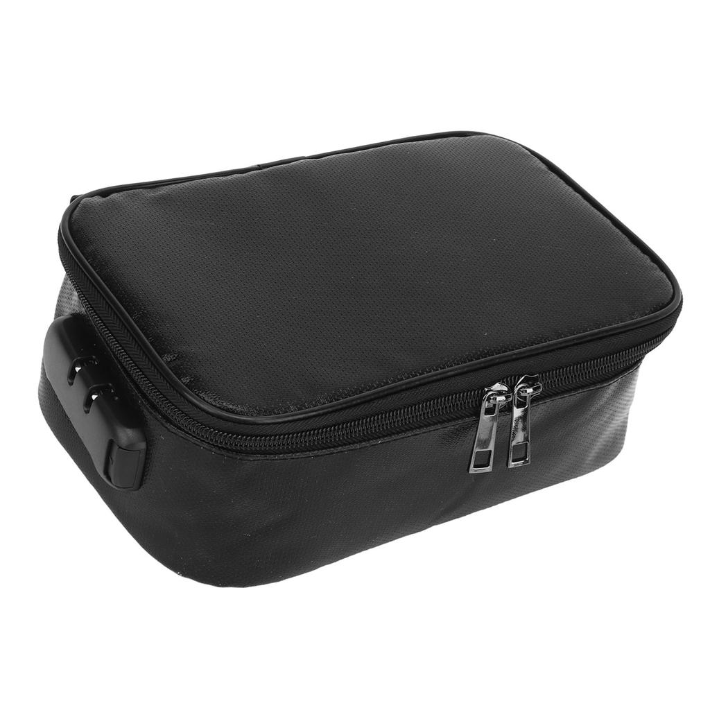 Fireproof Document Box Waterproof Safe Portable Fireproof File Box with Lock Zipper for Home