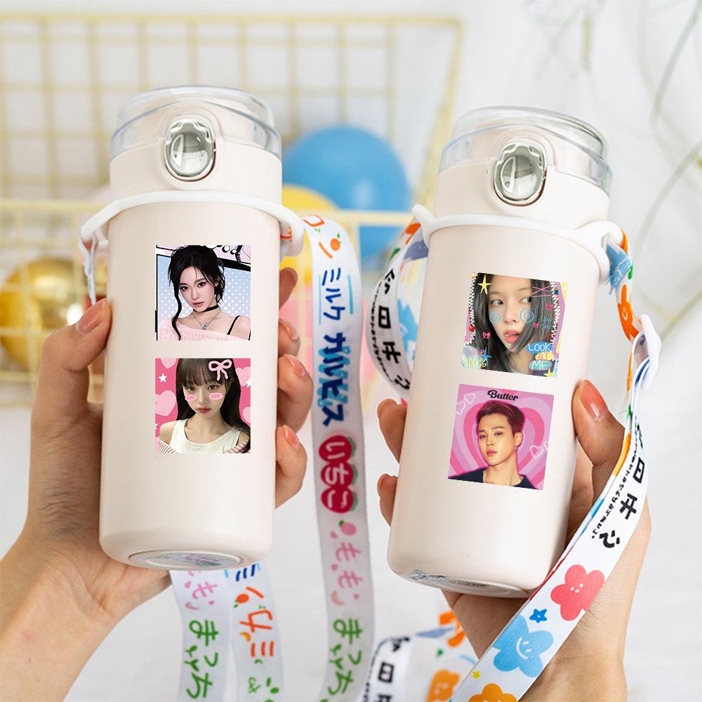 Наклейки Skzoo Idol Roll 500 шт. Клейкие этикетки для DIY Журнала Скрапбукинга Чехла Телефона Декора Polaroid Фанатов