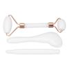Jadestone Roller for Face Dual Head Roller Manual Facial Skin Massager Scraping Board Set for Aging