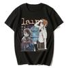 Manga TV Series Experiment Lain T-shirt Iwakura Anime Girls Sci-fi Couple Short Sleeve Family T-shirt Printed Pure Cotton Casual