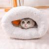 Спальный мешок для кошек Уютная зимняя пещера для кошек Кровать Мягкий плюшевый мешок для кошек Теплый питомец