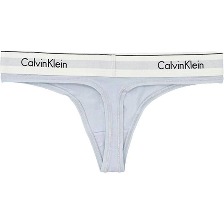 Calvin Klein Удобные стринги с буквенным жаккардом, женское нижнее белье, серое 0000F3786E-CIQ