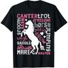 Horse Typography Word Art Girls Horseback Riding Equestrian T-Shirt