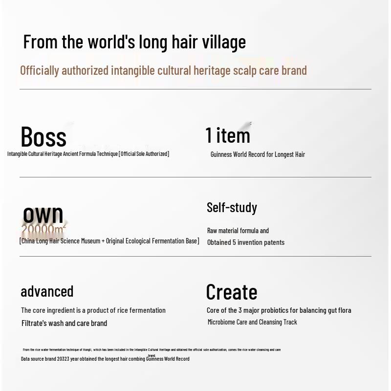 Шампунь для ухода за кожей головы для мужчин Long Hair Xiaozhai