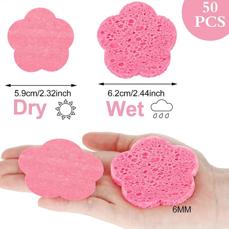 20 шт./коробка Сжатые губки для лица Косметическая гидротерапевтическая губка Спа Подушечки для лица Для ежедневного очищения Снятия макияжа Отшелушивания