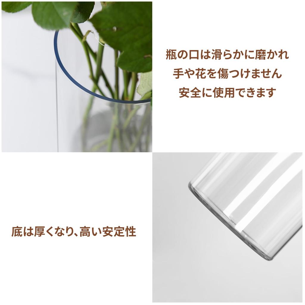 Guluto Vase Unbreakable Transparent Flower Base Acrylic Stylish Elegant Large Interior Flower Vase Hydroponics Ikebana Artificial Flowers Suitable for